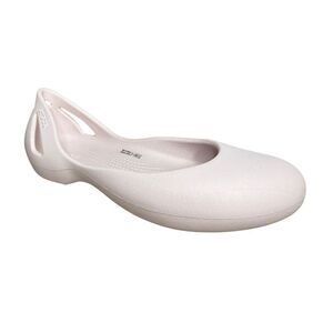 Crocs Women’s 8 Kadee Ballet Flats Barely Pink Comfort Shoes